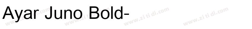 Ayar Juno Bold字体转换